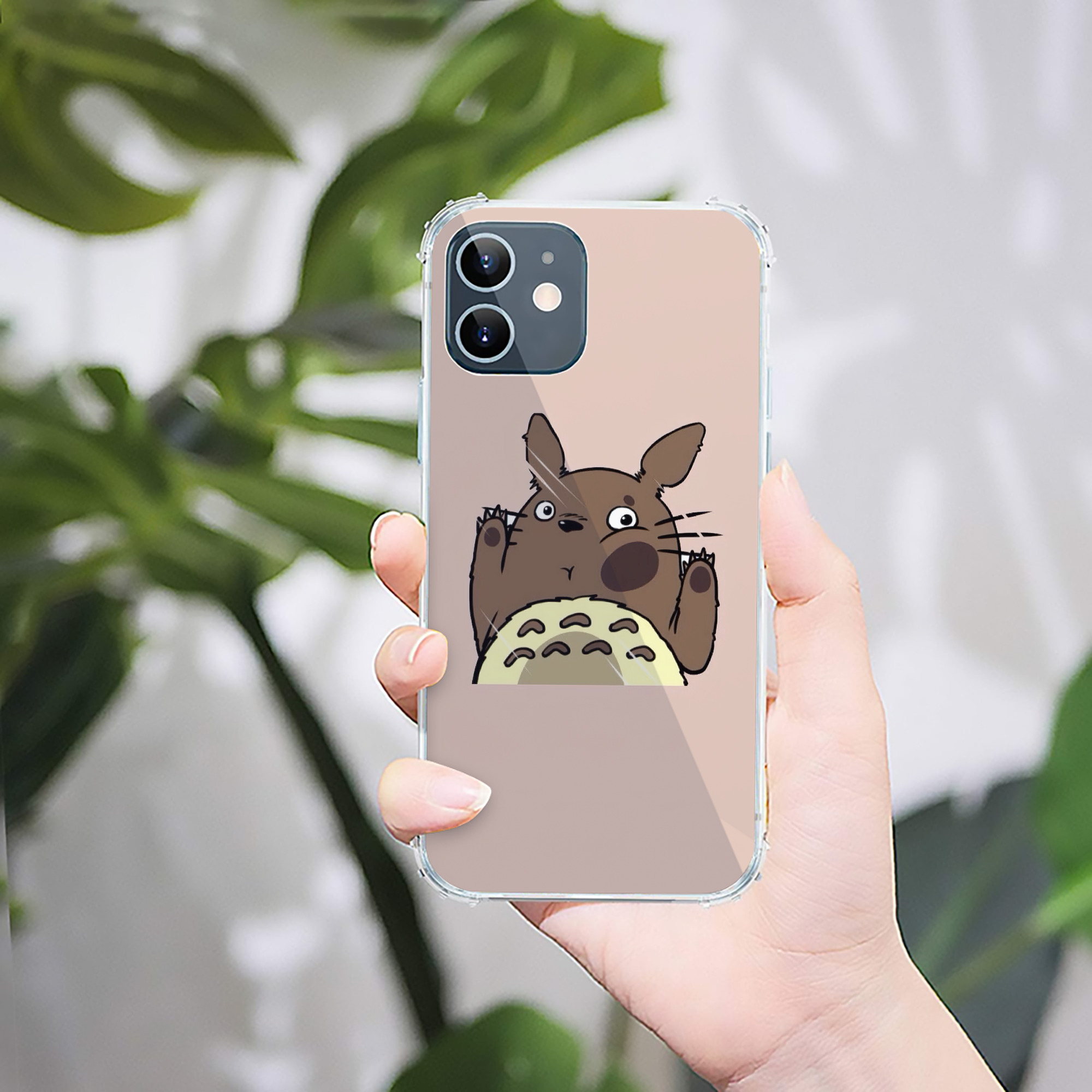 （画像用） となりのトトロ 草壁メイ 草壁サツキ My Neighbor Totoro Satsuki Kusakabe Mei Kusakabe 【iPhone 12シリーズ対応】透明スマホケース（クリアソフトケース）